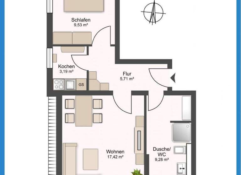 Wohnung zum Kauf provisionsfrei 299.000 € 2 Zimmer 48 m² 1. Geschoss Ostseebad Prerow 18375