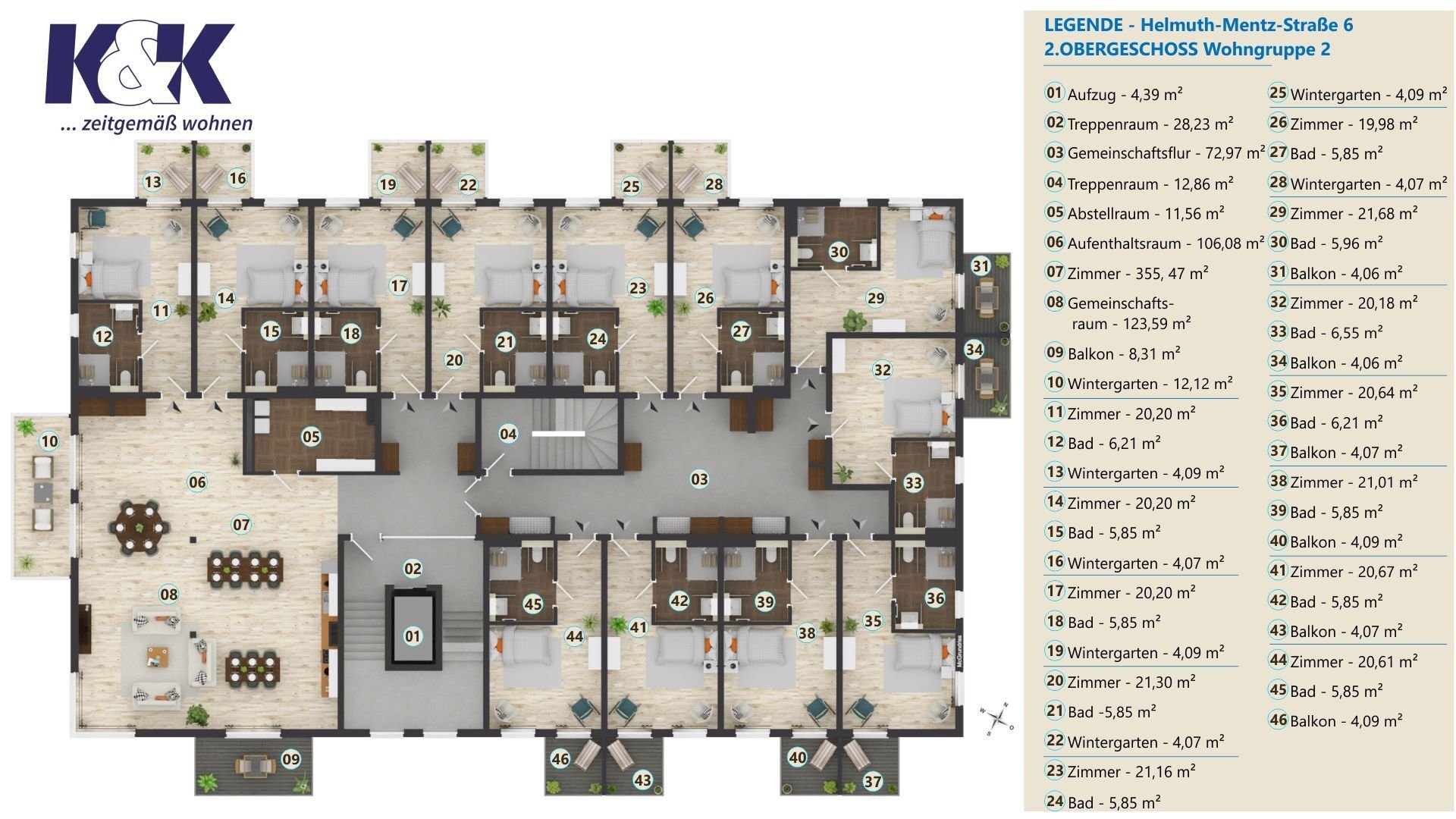 WG-Zimmer zur Miete 586 € 45,2 m²<br/>Wohnfläche 3.<br/>Geschoss Helmuth-Mentz-Straße 6 Gehlsdorf Rostock 18147