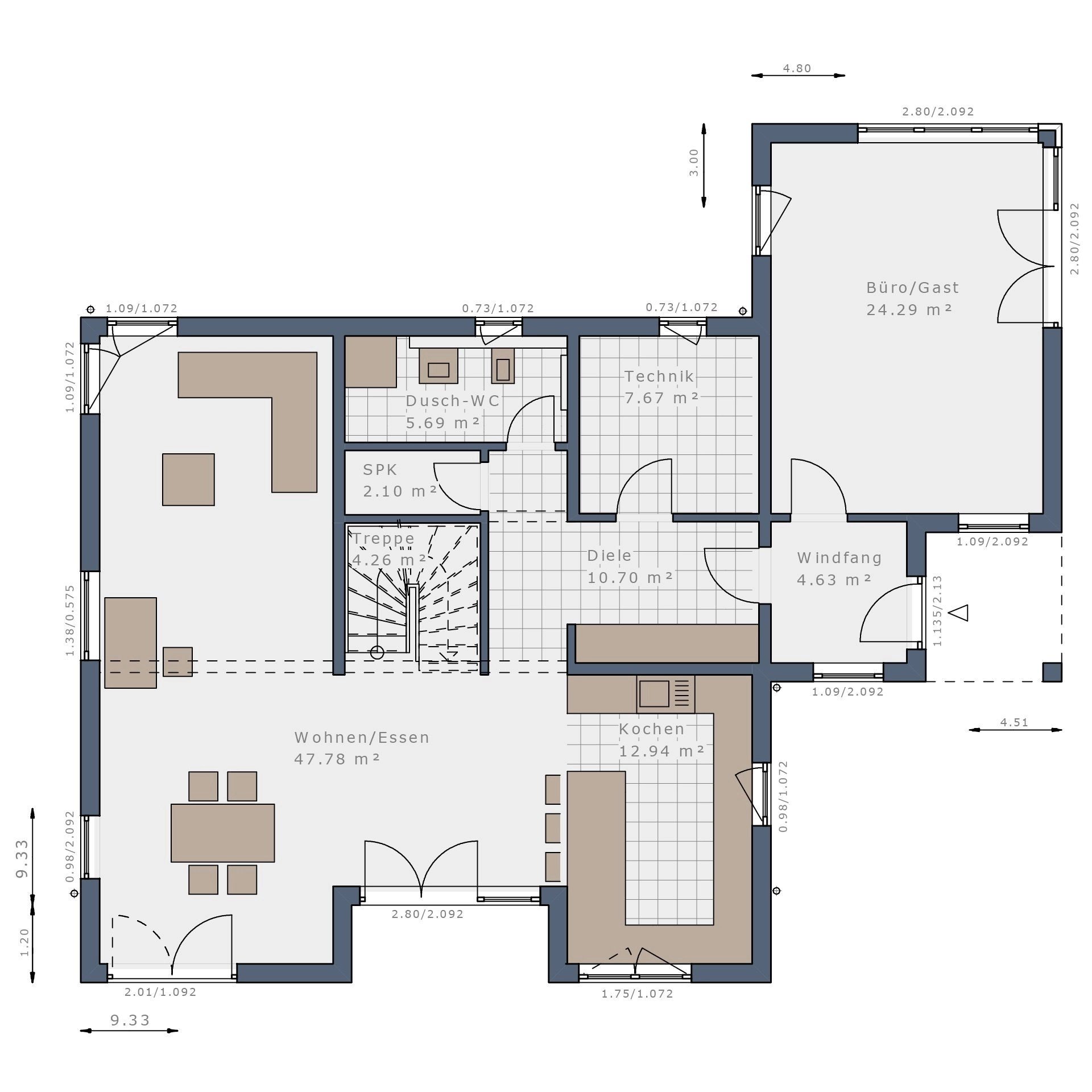 Einfamilienhaus zum Kauf provisionsfrei 574.223 € 5 Zimmer 245 m²<br/>Wohnfläche 650 m²<br/>Grundstück Schweighausen Schuttertal 77978