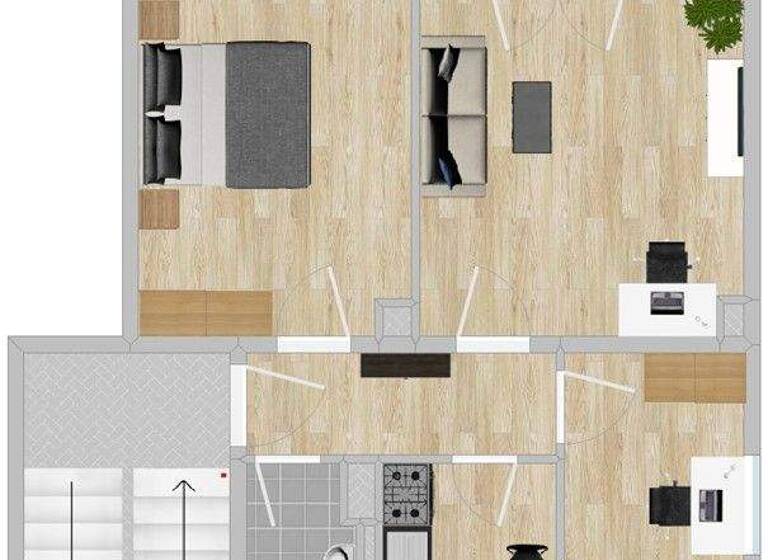 Wohnung zur Miete 351 € 3 Zimmer 58,6 m² 2. Geschoss Oschatzer Str. 40 Strehla 01616