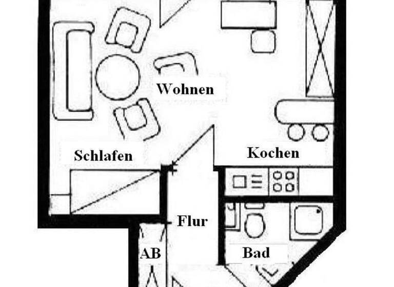 Studio zur Miete 300 € 1 Zimmer 39 m² frei ab 01.03.2026 Wasserturmstr. 37 Engelsdorf Leipzig 04319