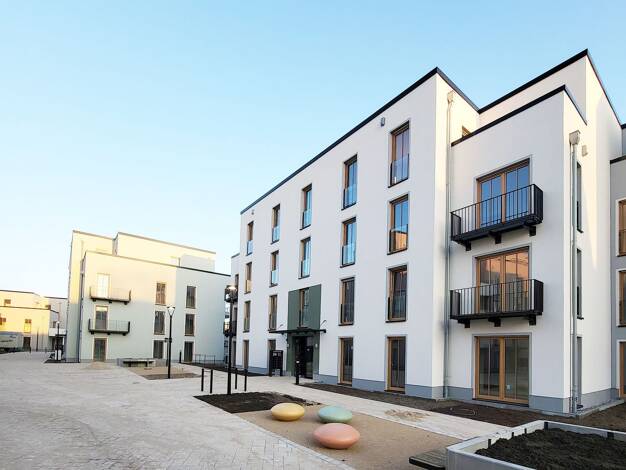 Wohnung zur Miete - Erstbezug 1.455 € 3 Zimmer 87,4 m² Dietrich-Bonhoeffer-Str. 14a Lämmerspiel Mühlheim 63165