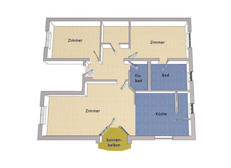 Wohnung zum Kauf 549.000 € 3 Zimmer 120 m² 1. Geschoss Heinersdorf Berlin 13089