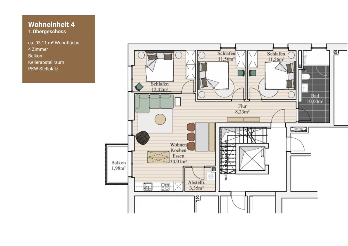 Wohnung zum Kauf 580.000 € 4 Zimmer 93,1 m²<br/>Wohnfläche 1.<br/>Geschoss Querstraße 5 Dahme Dahme 23747