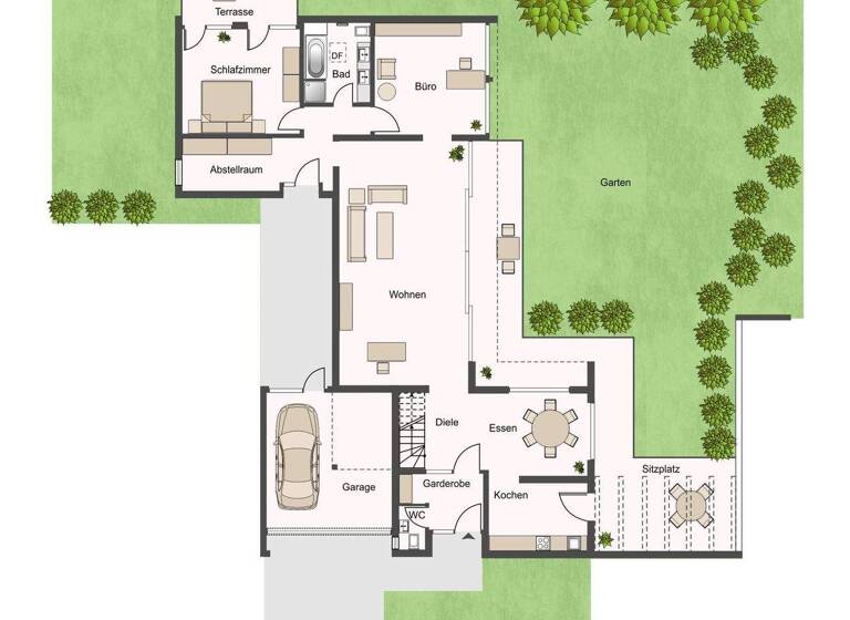 Bungalow zum Kauf provisionsfrei 339.000 € 5 Zimmer 220 m² 739 m² Grundstück frei ab sofort Bünde 32257