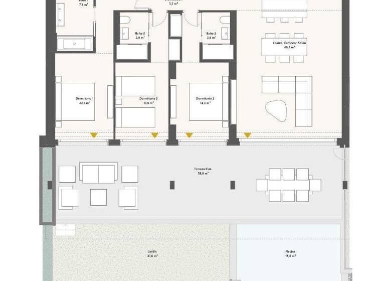 Wohnung zum Kauf - Erstbezug provisionsfrei 1.550.000 € 4 Zimmer 227,5 m² EG Benahavis 29679