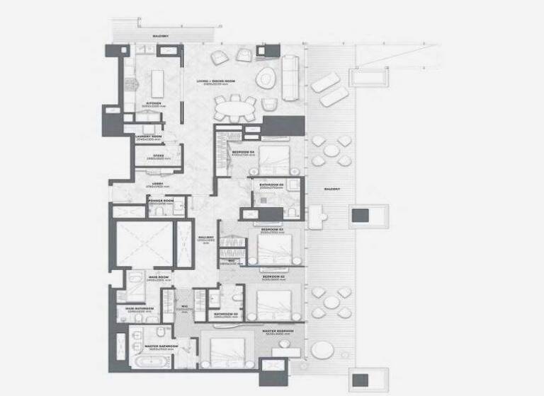 Wohnung zum Kauf - Erstbezug provisionsfrei 3.768.387 € 5 Zimmer 265,2 m² Dubai