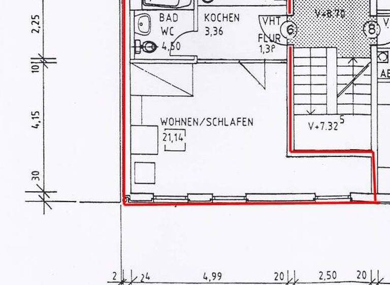 Studio zur Miete 270 € 1 Zimmer 32,8 m² 3. Geschoss Hohe Str. 10 Innenstadt Görlitz 02828