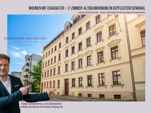 Wohnung zum Kauf 159.900 € 2 Zimmer 50,8 m² 3. Geschoss frei ab 01.06.2026 Niederkirchnerstraße 10 WE07 Zentrum-Süd Leipzig 04107
