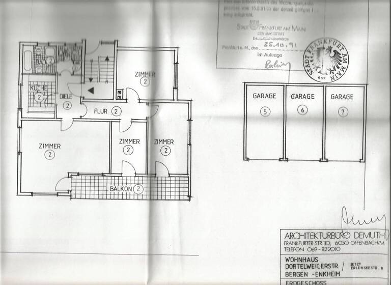 Wohnung zum Kauf 420.000 € 3 Zimmer 88,8 m² Geschoss 2/2 Erlenseer Straße 8 Bergen-Enkheim Frankfurt am Main 60388