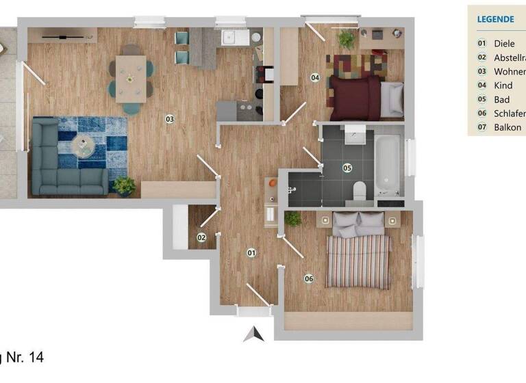 Wohnung zum Kauf provisionsfrei 465.000 € 3 Zimmer 77,6 m² Teisendorf 83317