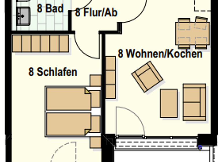Wohnung zum Kauf provisionsfrei 239.700 € 2 Zimmer 50,9 m² Am Teich 12-15 Innenstadt Neumünster 24534