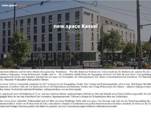 Studio zur Miete 360 € 1 Zimmer 22 m² 2. Geschoss frei ab 01.11.2026 Ostring 80 Wesertor Kassel 34125