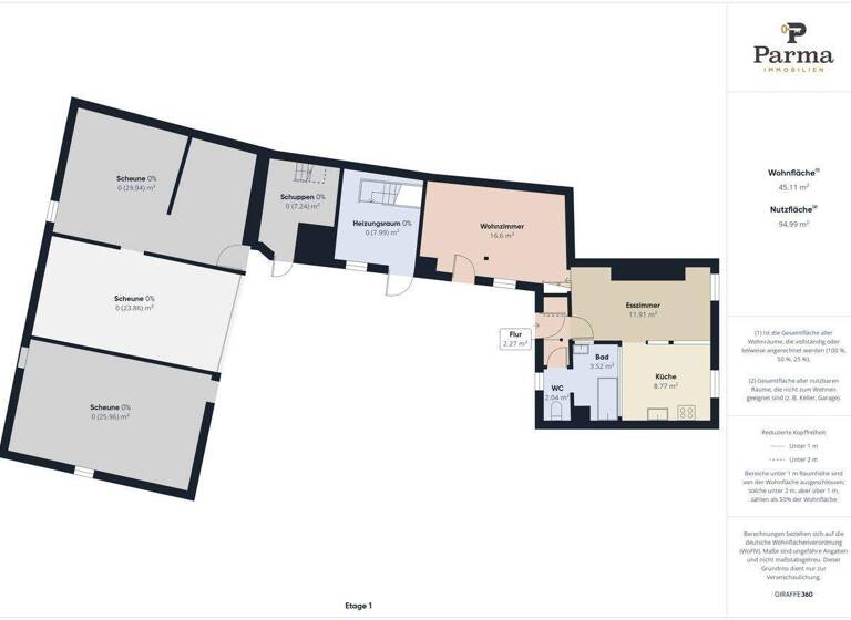 Reihenmittelhaus zum Kauf 330.000 € 5 Zimmer 89,5 m² 599 m² Grundstück Nideggen 52385