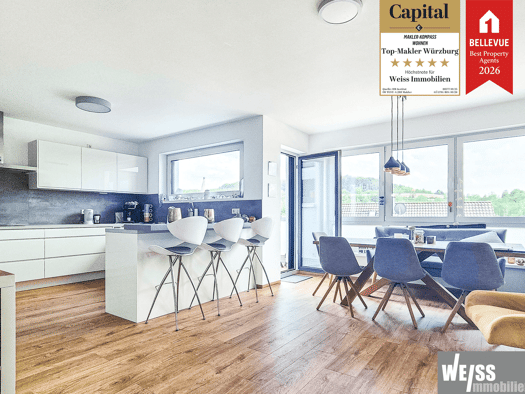 Wohnung zum Kauf 570.000 € 4 Zimmer 130 m² 2. Geschoss Rosenstraße 27 Retzbach Zellingen 97225