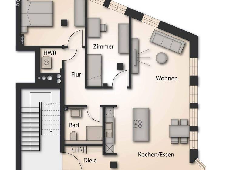 Wohnung zur Miete 890 € 3 Zimmer 85,6 m² 2. Geschoss frei ab 01.03.2026 Ellwangen 73479