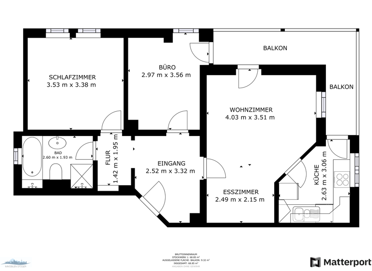 Wohnung zum Kauf 289.000 € 3 Zimmer 65 m² 1. Geschoss frei ab 01.07.2026 Bernhaupten Bergen 83346