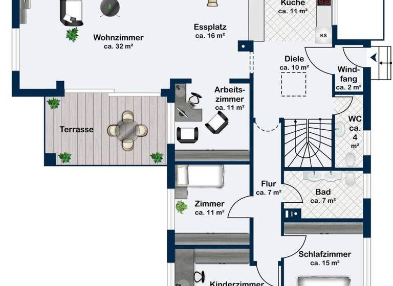 Bungalow zum Kauf 950.000 € 5 Zimmer 146,2 m² 431 m² Grundstück Ottobrunn 85521