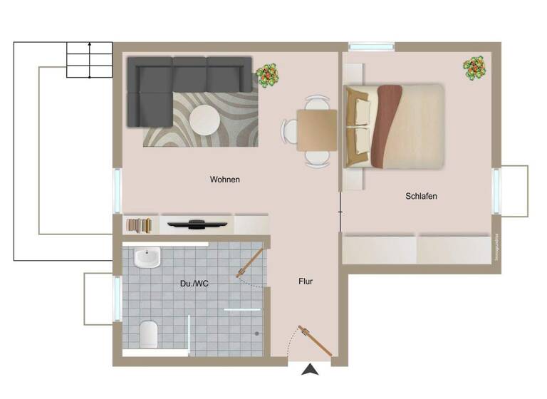 Wohnung zum Kauf 280.000 € 2 Zimmer 55 m² Bonlanden Filderstadt 70794