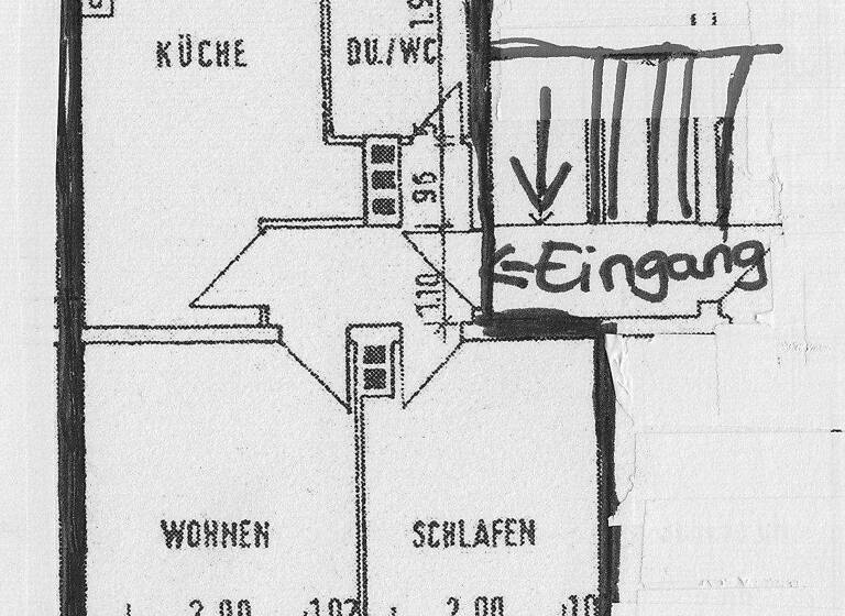 Wohnung zur Miete 632 € 2 Zimmer 42,1 m² 1. Geschoss Karl-Kunert-Str. 1, 1. OG links Wilhelmsburg Hamburg 21107