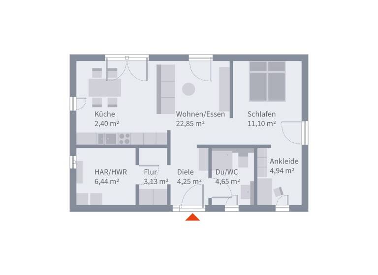 Bungalow zum Kauf 674.250 € 1 Zimmer 59,8 m² 441 m² Grundstück Puschendorf 90617