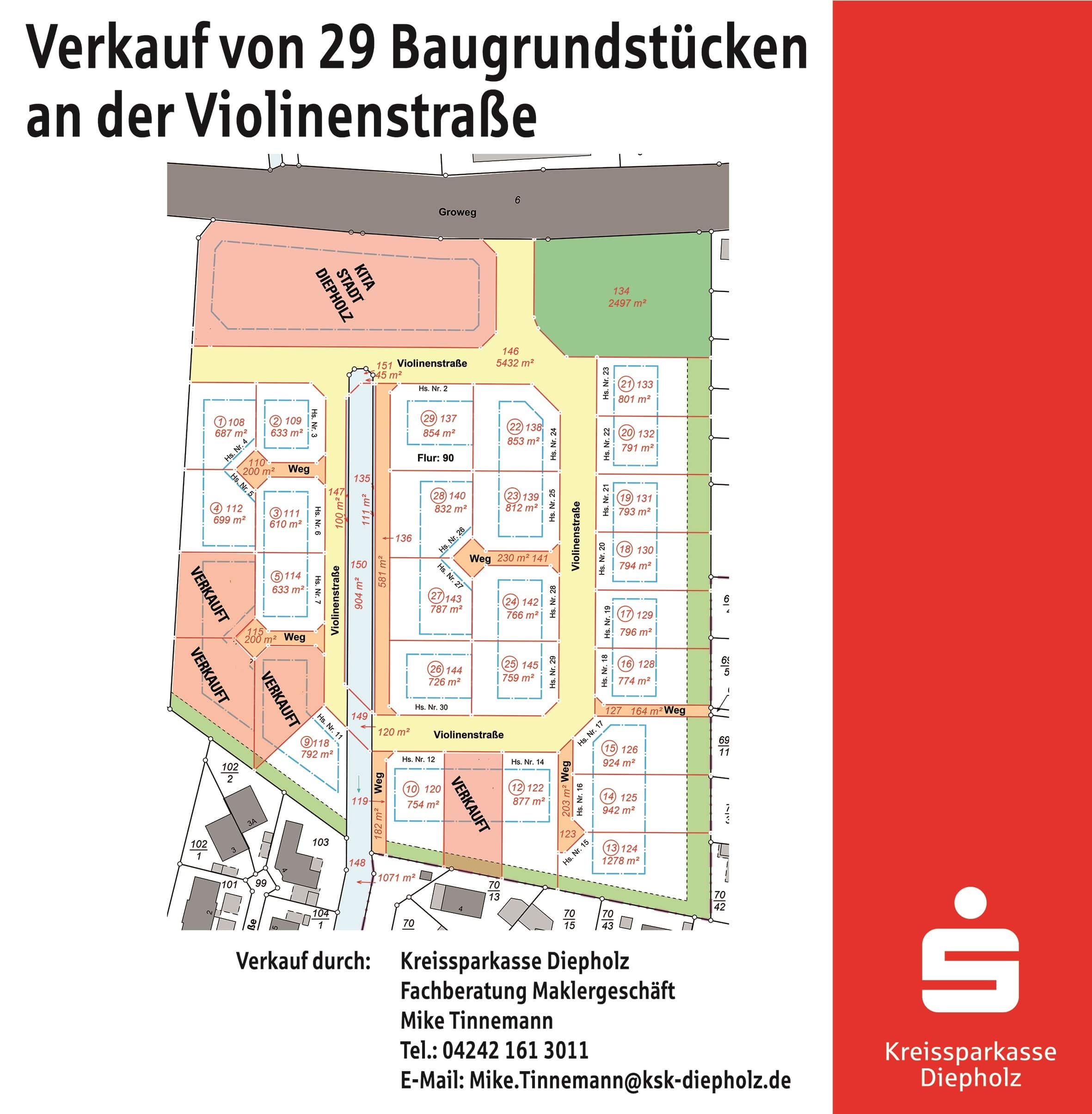 Grundstück zum Kauf provisionsfrei 177.870 € 726 m²<br/>Grundstück Diepholz Diepholz 49356