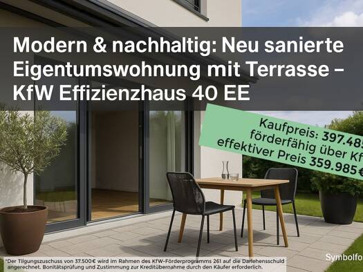 Terrassenwohnung zum Kauf provisionsfrei 397.485 € 3 Zimmer 88,3 m² EG Reischach 84571