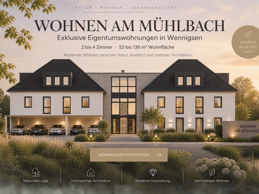 Wohnung zum Kauf - Erstbezug provisionsfrei 379.900 € 3 Zimmer 74 m² Geschoss 1/2 frei ab 01.07.2027 Wennigsen Wennigsen (Deister) 30974