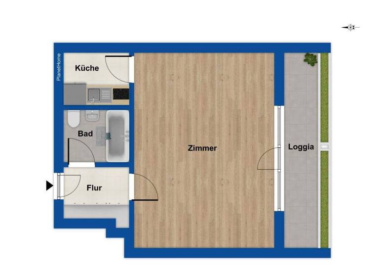 Studio zum Kauf 229.000 € 1 Zimmer 39,5 m² 5. Geschoss Gröbenzell 82194