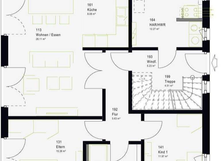 Einfamilienhaus zum Kauf provisionsfrei 487.581 € 6 Zimmer 178 m² 700 m² Grundstück Rügshofen Gerolzhofen 97447