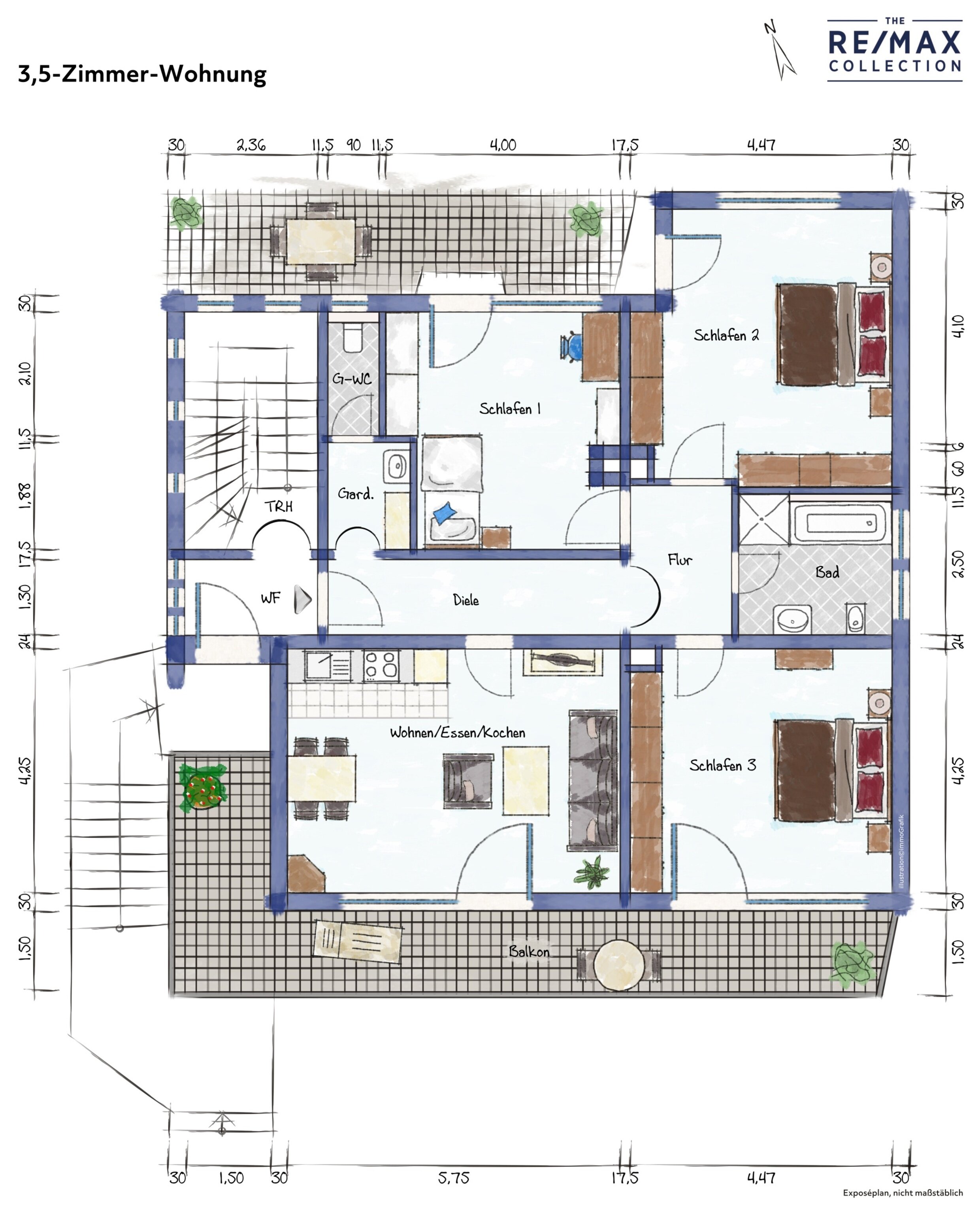 Wohnung zum Kauf 259.000 € 3 Zimmer 117 m²<br/>Wohnfläche Dahn 66994