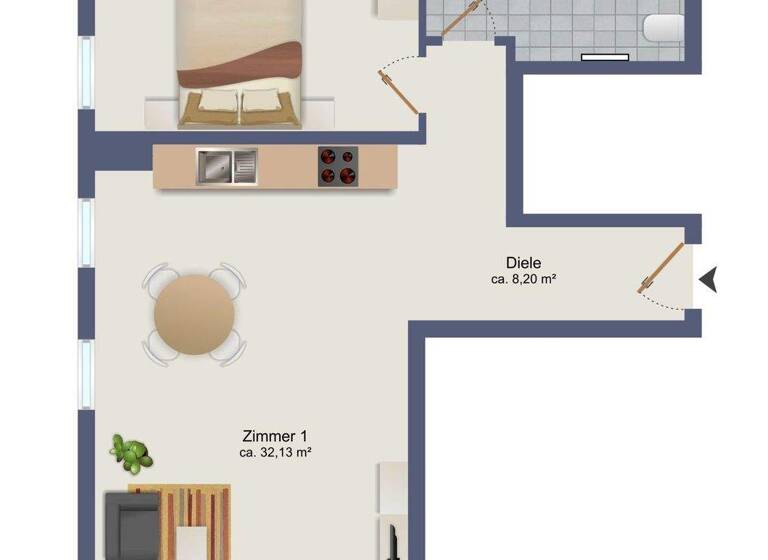 Wohnung zum Kauf - Erstbezug 398.000 € 2 Zimmer 64,3 m² EG Rahlstedt Hamburg / Rahlstedt 22143