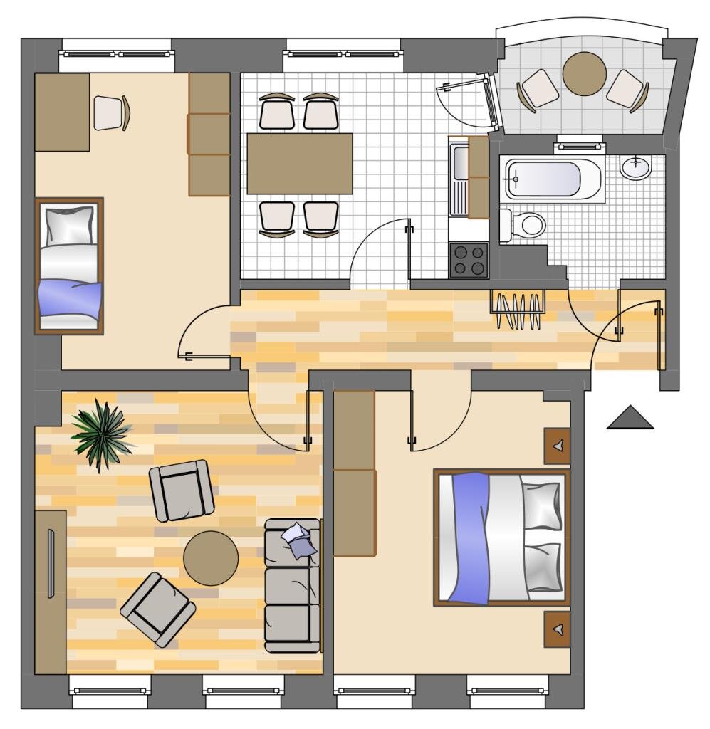 Wohnung zur Miete 669 € 3 Zimmer 67,6 m²<br/>Wohnfläche 1.<br/>Geschoss 07.02.2025<br/>Verfügbarkeit Möllerstraße 48 Westpark Dortmund 44137