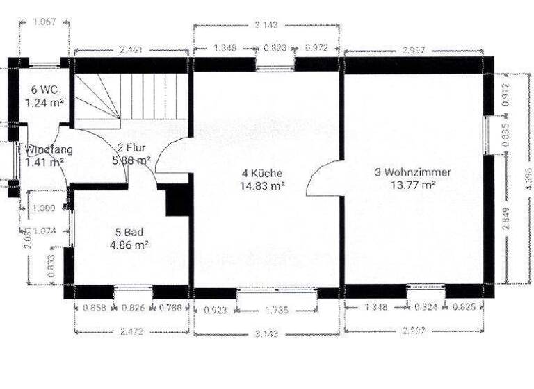 Einfamilienhaus zum Kauf 79.000 € 3 Zimmer 76 m² 270 m² Grundstück Kurort Hartha Tharandt 01737
