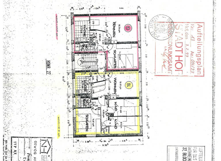 Wohnung zum Kauf 82.000 € 2 Zimmer 48 m²<br/>Wohnfläche 1.<br/>Geschoss Innenstadt Hof 95030
