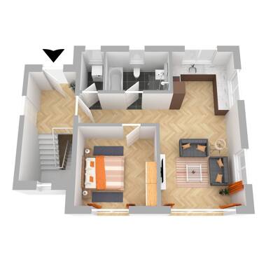 Wohnung zum Kauf - Neubau provisionsfrei als Kapitalanlage geeignet 289.000 € 2,5 Zimmer 61,5 m² Lavendelweg 6 Breitengüßbach Breitengüßbach 96149