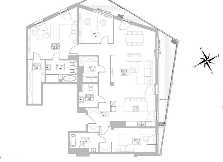 Wohnung zum Kauf 1.086.617 € 4 Zimmer 165 m² 107E Legionów Gdynia 81-472