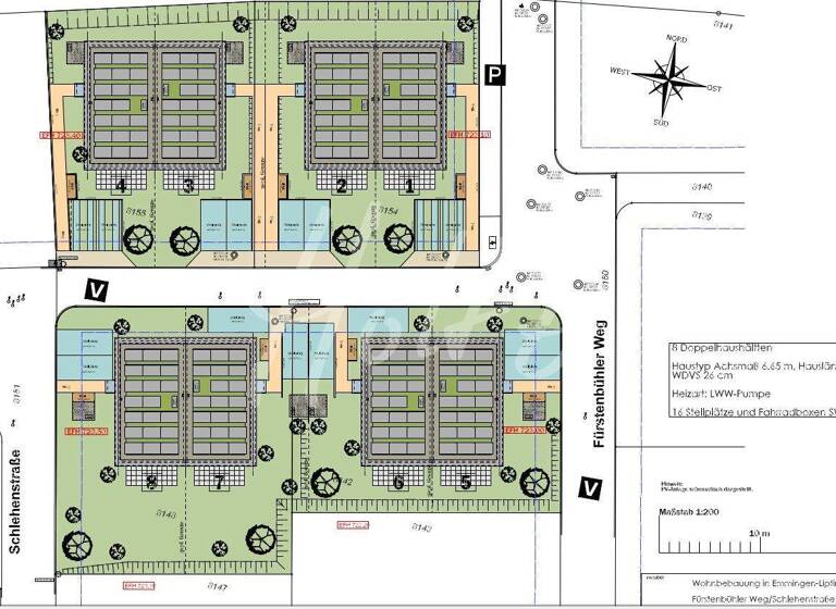 Doppelhaushälfte zum Kauf - Erstbezug provisionsfrei 294.000 € 3 Zimmer 72 m² 268 m² Grundstück Haus 1 - Fürstenbühlweg X Liptingen 78576