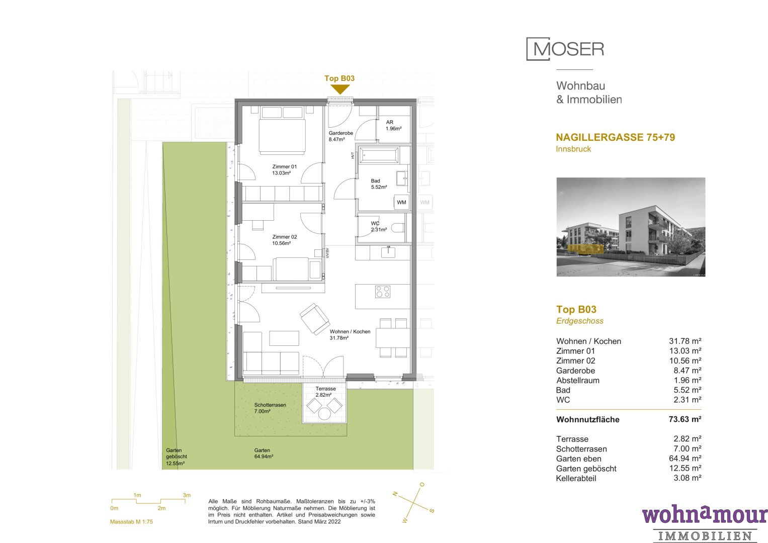 Wohnung zum Kauf 700.000 € 3 Zimmer 73,6 m²<br/>Wohnfläche EG<br/>Geschoss Innsbruck Innsbruck 6020