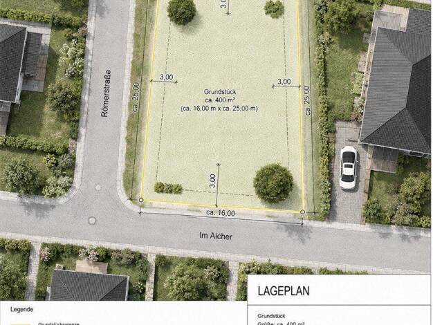 Grundstück zum Kauf provisionsfrei 278.900 € 400 m² Grundstück Bissingen Bissingen an der Teck 73266