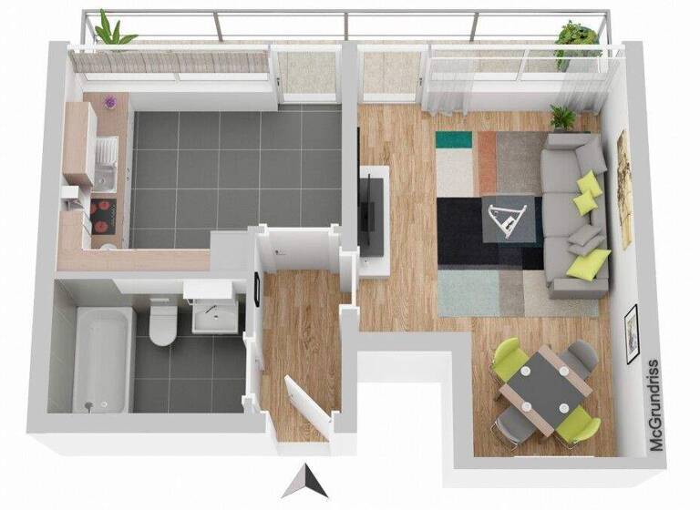 Studio zum Kauf 80.000 € 1 Zimmer 38 m² Käfertal Mannheim / Käfertal 68309