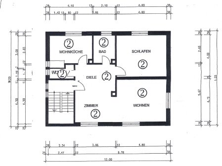 Wohnung zum Kauf 169.000 € 3 Zimmer 78 m²<br/>Wohnfläche 1.<br/>Geschoss Fichtenbühl Weiden 92637