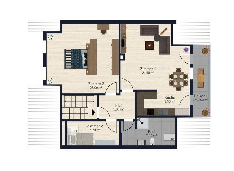 Wohnung zum Kauf 179.000 € 2 Zimmer 83,8 m² 2. Geschoss Arnhofen Abensberg 93326