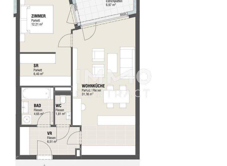 Wohnung zum Kauf - Erstbezug 282.375 € 2 Zimmer 62,9 m² Ulrichskirchen 2122