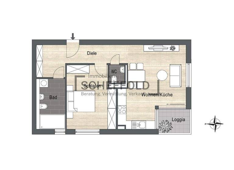 Wohnung zum Kauf - Erstbezug provisionsfrei 315.900 € 2,5 Zimmer 59,5 m² 1. Geschoss Albert-Magg-Straße 16 Laupheim 88471