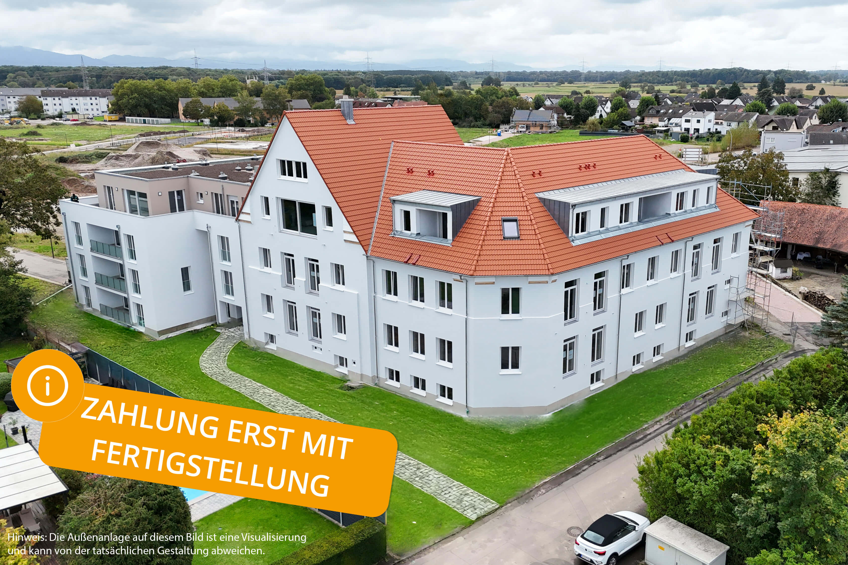 Wohnung zum Kauf provisionsfrei 256.863 € 2 Zimmer 58,9 m²<br/>Wohnfläche 1.<br/>Geschoss ab sofort<br/>Verfügbarkeit Bleichstraße 14 Freistett Rheinau 77866