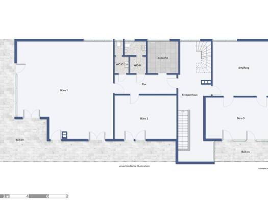 Büro zur Miete provisionsfrei 1.600 € 4 Zimmer 250 m² Bürofläche Sachsenweiler Backnang 71522