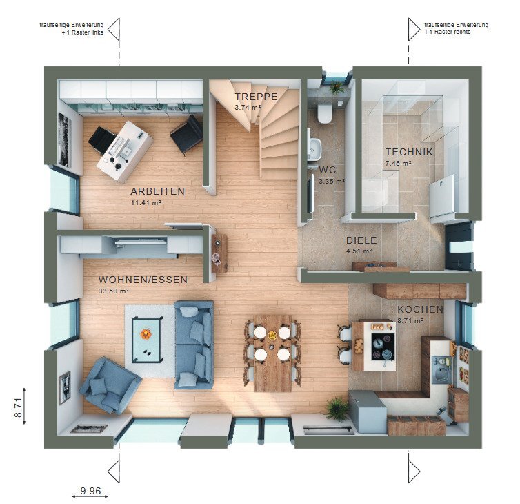 Einfamilienhaus zum Kauf provisionsfrei 564.739 € 5 Zimmer 143 m²<br/>Wohnfläche 490 m²<br/>Grundstück Engelsbrand Engelsbrand 75331