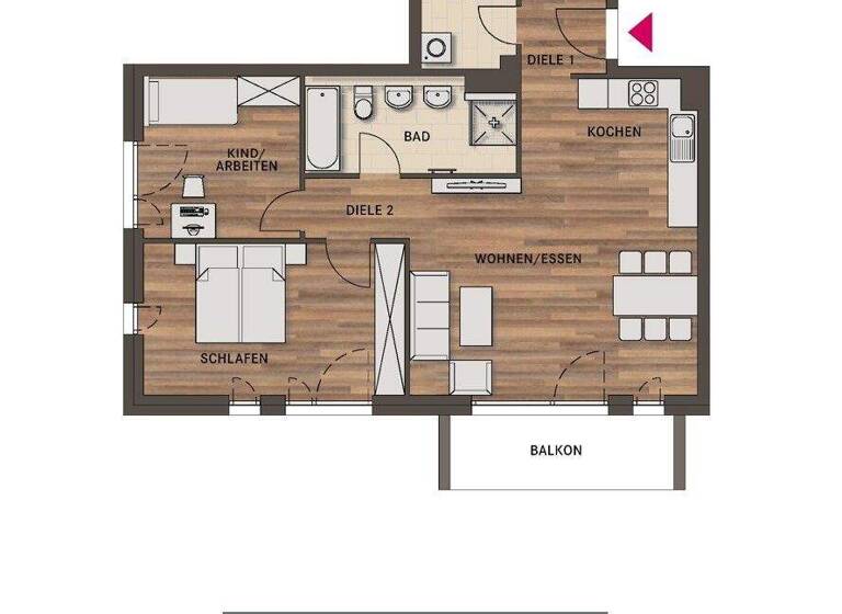 Wohnung zur Miete 945 € 3 Zimmer 78,8 m² 2. Geschoss frei ab 01.06.2026 Villingen Villingen-Schwenningen 78048
