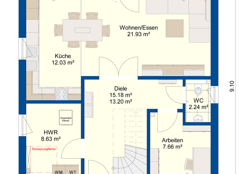 Einfamilienhaus zum Kauf provisionsfrei 370.590 € 5 Zimmer 122 m² 830 m² Grundstück Röblingen am See Seegebiet Mansfelder Land 06317